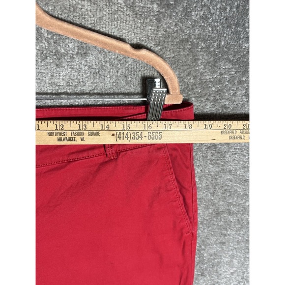 Talbots The Weekend Chino Pants Womens Size 12P Red Stretch‎ Pockets Mid Rise - Picture 6 of 9